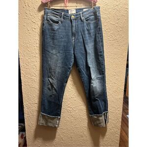 Frame Le High Straight Blue Jeans Woman’s Size 31